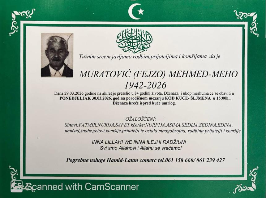 Muratović (Fejzo) Mehmed-Meho