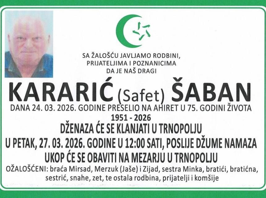 Kararić (Safet) &Scaron;aban