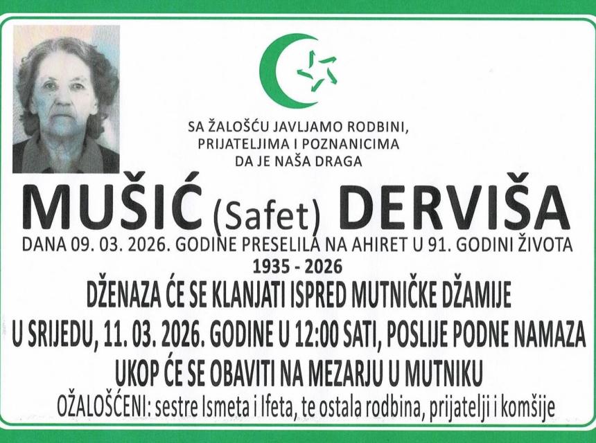 Mu&scaron;ić (Safet) Dervi&scaron;a