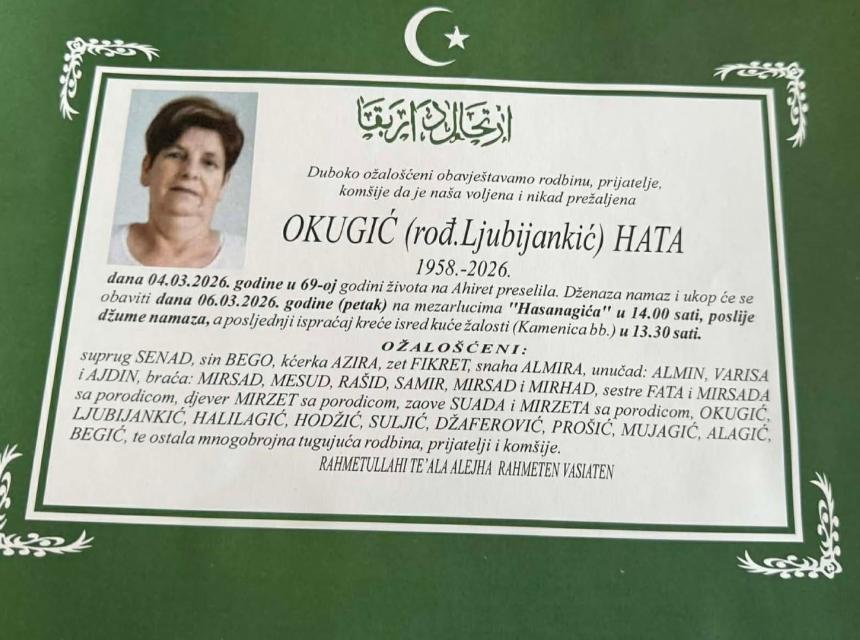 Okugić (rođ. Ljubijankić) Hata