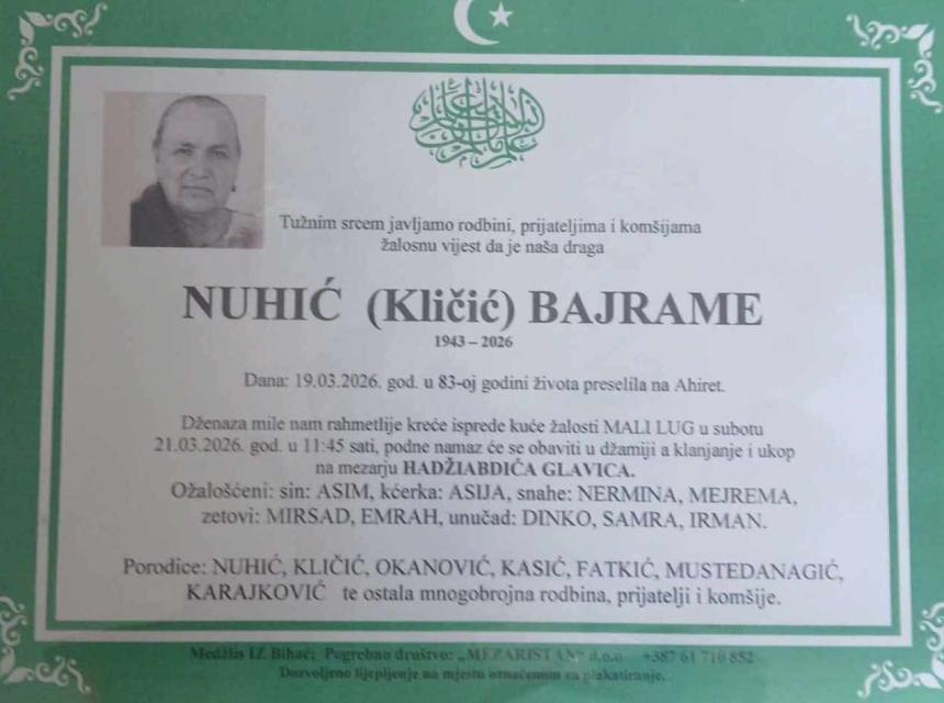 Nuhić (Kličić) Bajrame