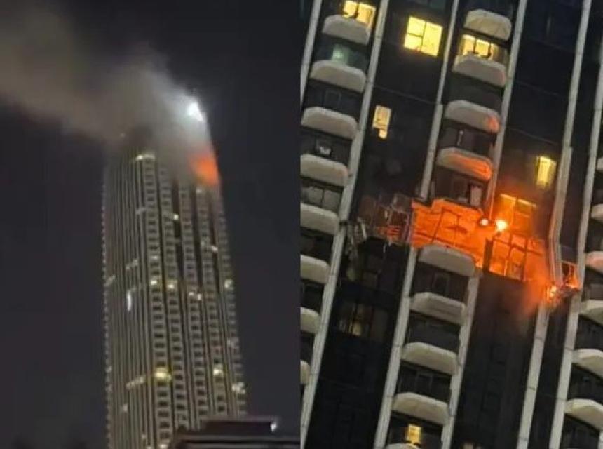 dubai pozar foto X Screenshot