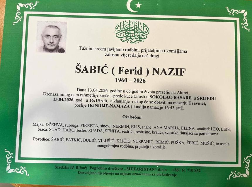 &Scaron;abić (Ferid) Nazif