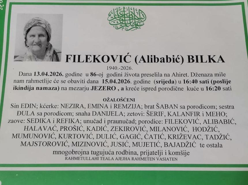 Fileković (Alibabić) Bilka