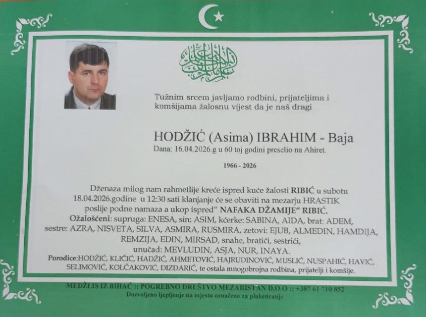 Hodžić (Asima) Ibrahim &ndash; Baja
