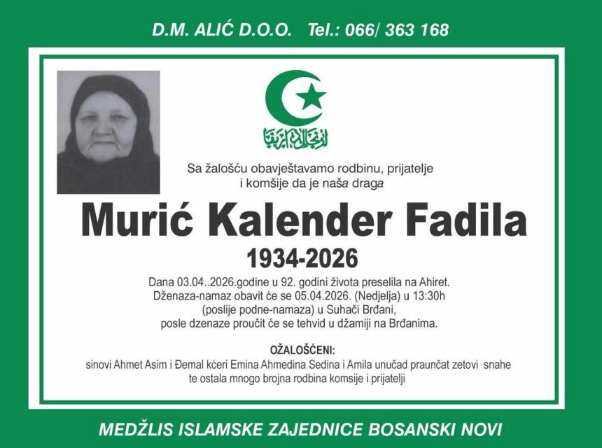 Murić Kalender Fadila
