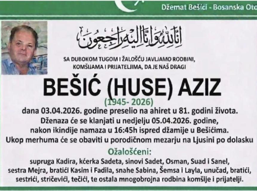 Be&scaron;ić (Huse) Aziz
