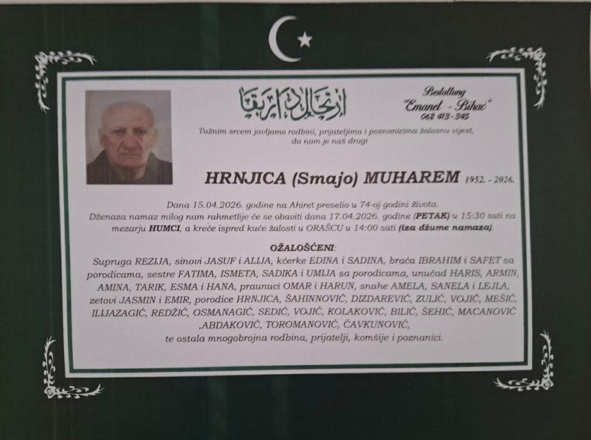 HRNJICA (Smajo) MUHAREM