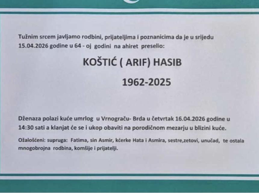 Ko&scaron;tić (Arif) Hasib
