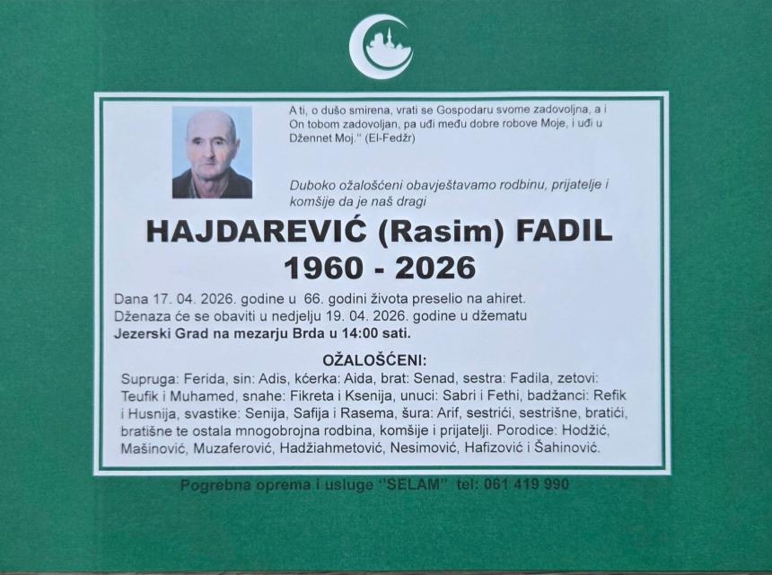 Hajdarević (Rasim) Fadil