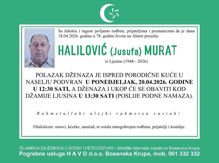 Halilović (Jusufa) Murat
