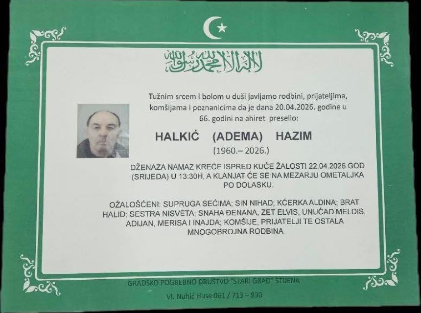 Halkić (Adema) Hazim