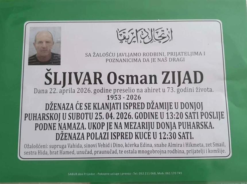 &Scaron;ljivar Osman Zijad