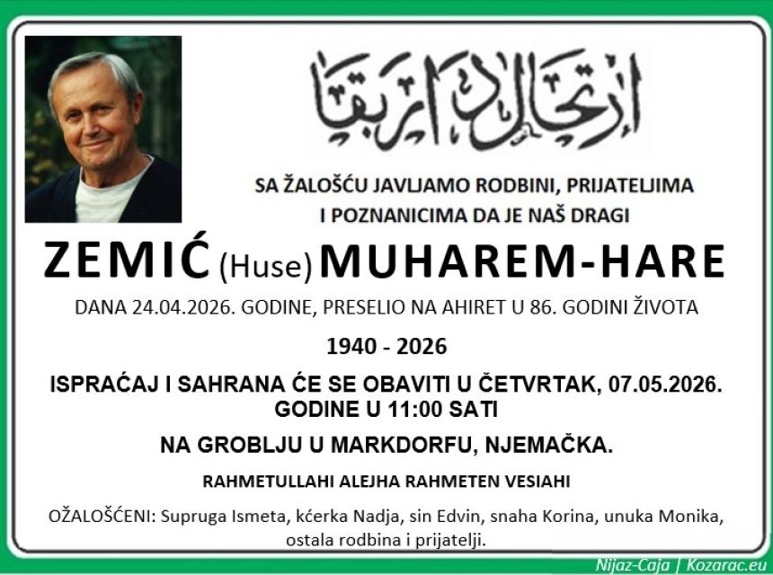 Zemić (Huse) Muharem &ndash; Hare