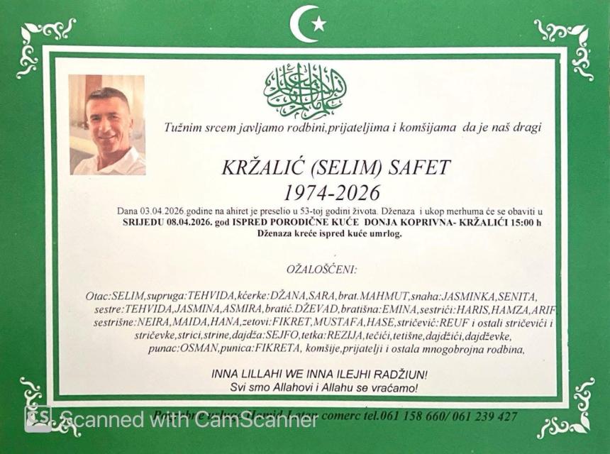 Kržalić (Selim) Safet