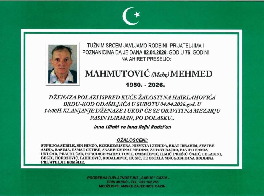 Mahmutović (Mehe) Mehmed