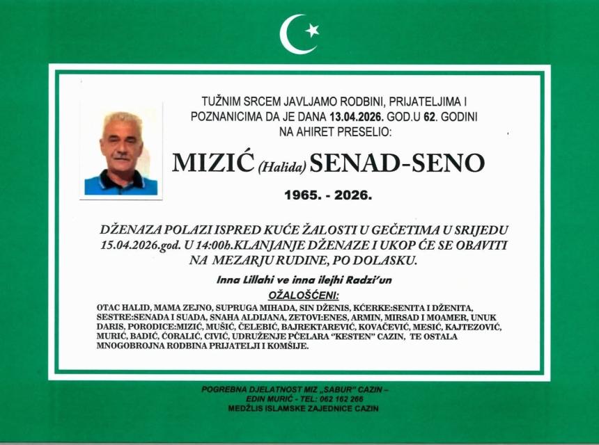 Mizić (Halida) Senad &ndash; Seno