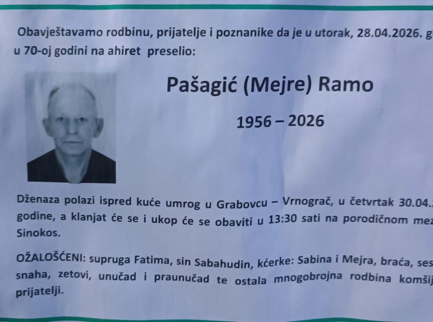Pa&scaron;agić (Mejre) Ramo