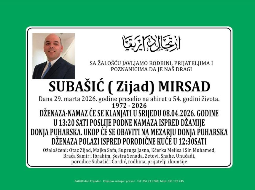 Suba&scaron;ić (Zijad) Mirsad