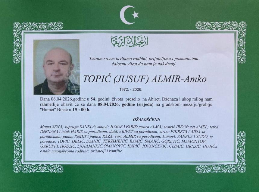 Topić (Jusuf) Almir &ndash; Amko