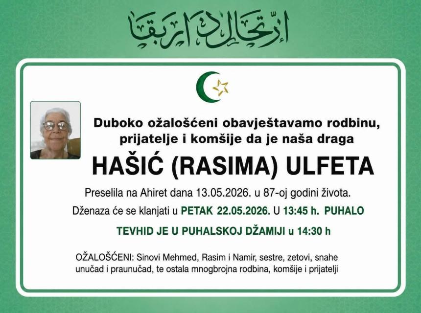 Ha&scaron;ić (Rasima) Ulfeta