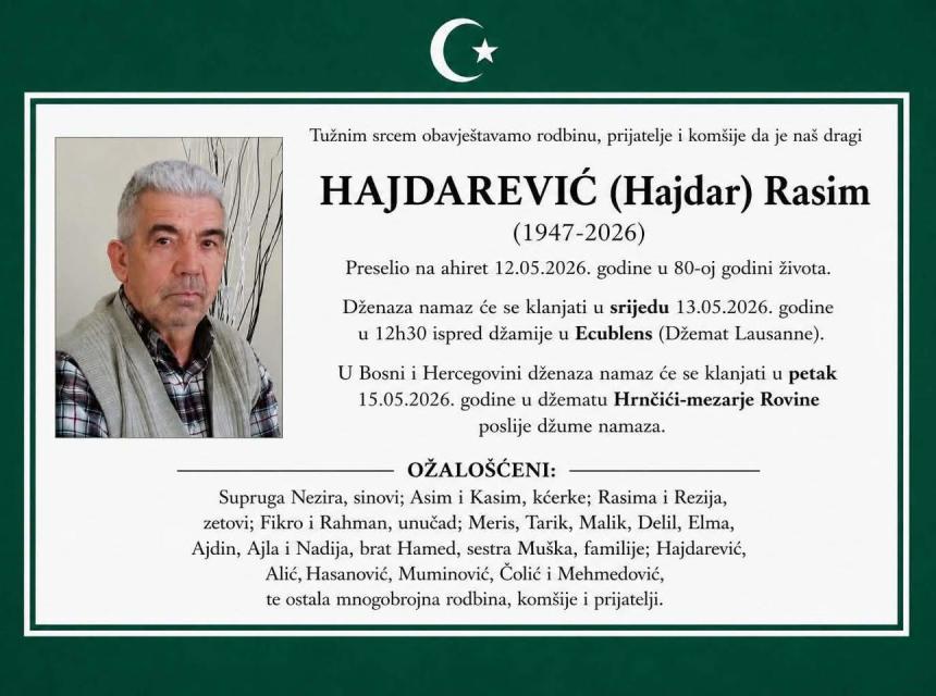 Hajdarević (Hajdar) Rasim