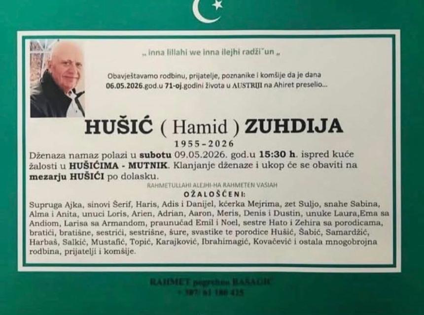 Hu&scaron;ić (Hamid) Zuhdija