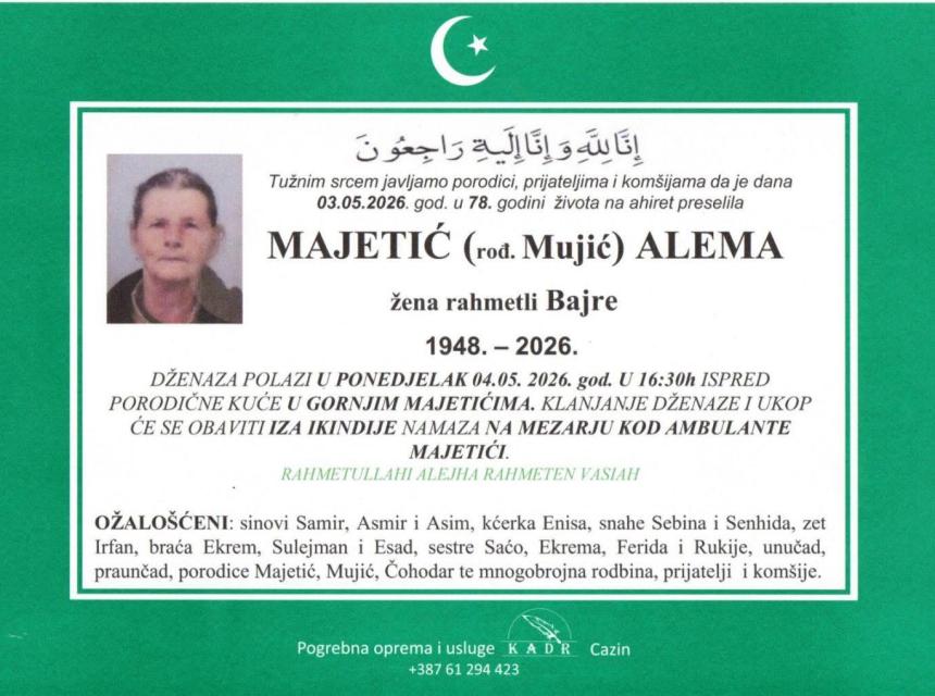 Majetić (rođ. Mujić) Alema