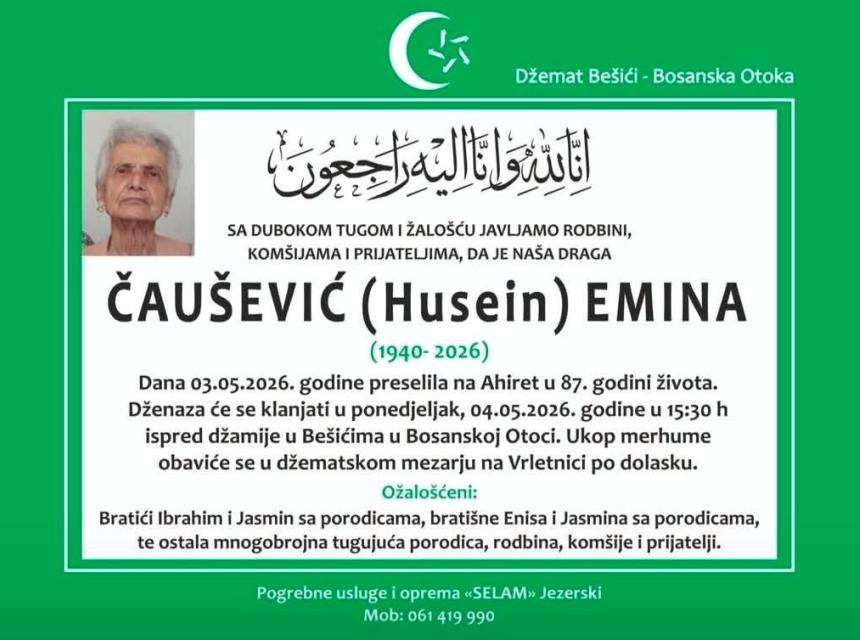 Čau&scaron;ević (Husein) Emina