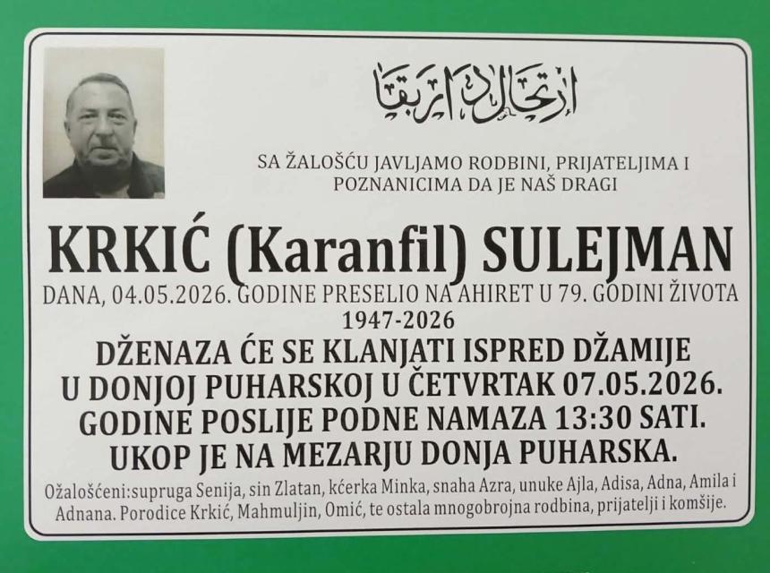 Krkić (Karanfil) Sulejman