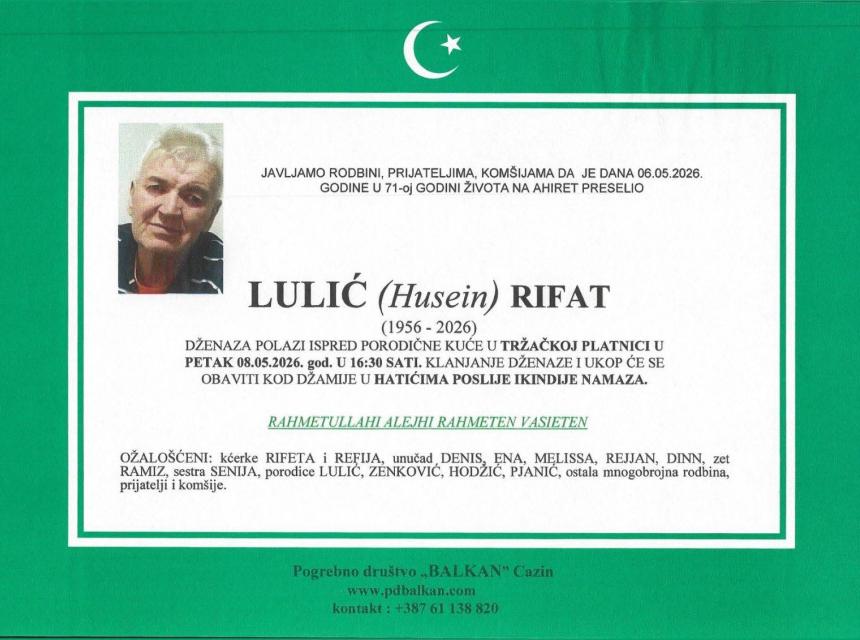 Lulić (Husein) Rifat