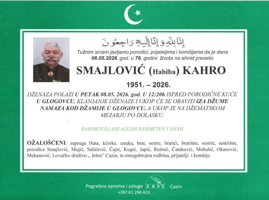 Smajlović (Habiba) Kahro