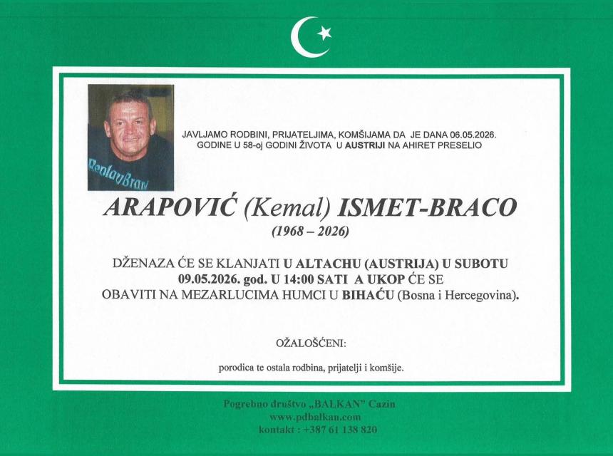 Arapović (Kemal) Ismet-Braco