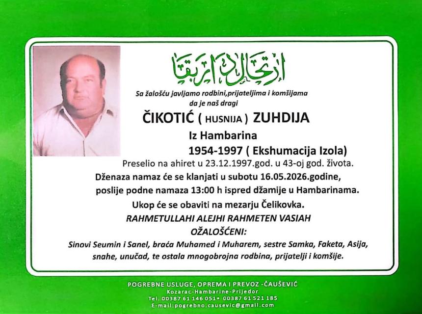 Čikotić (Husnija) Zuhdija