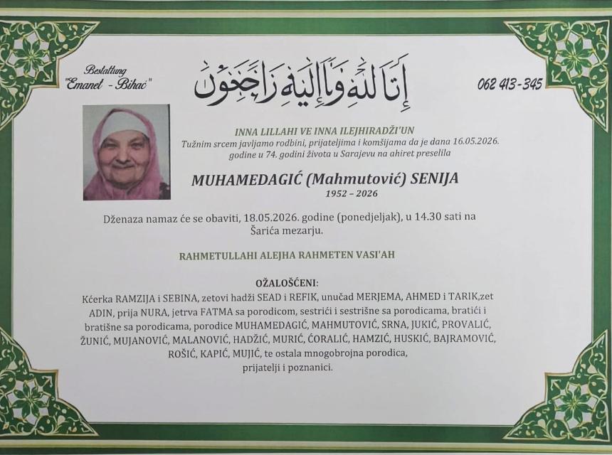 Muhamedagić (Mahmutović) Senija