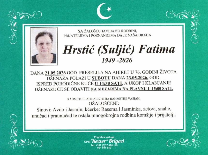 Hrstić (Suljić) Fatima