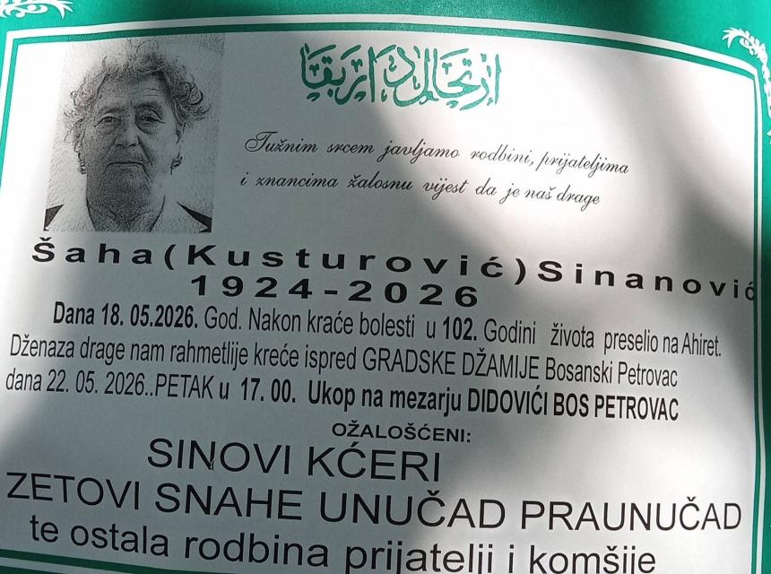 &Scaron;aha (Kusturović) Sinanović