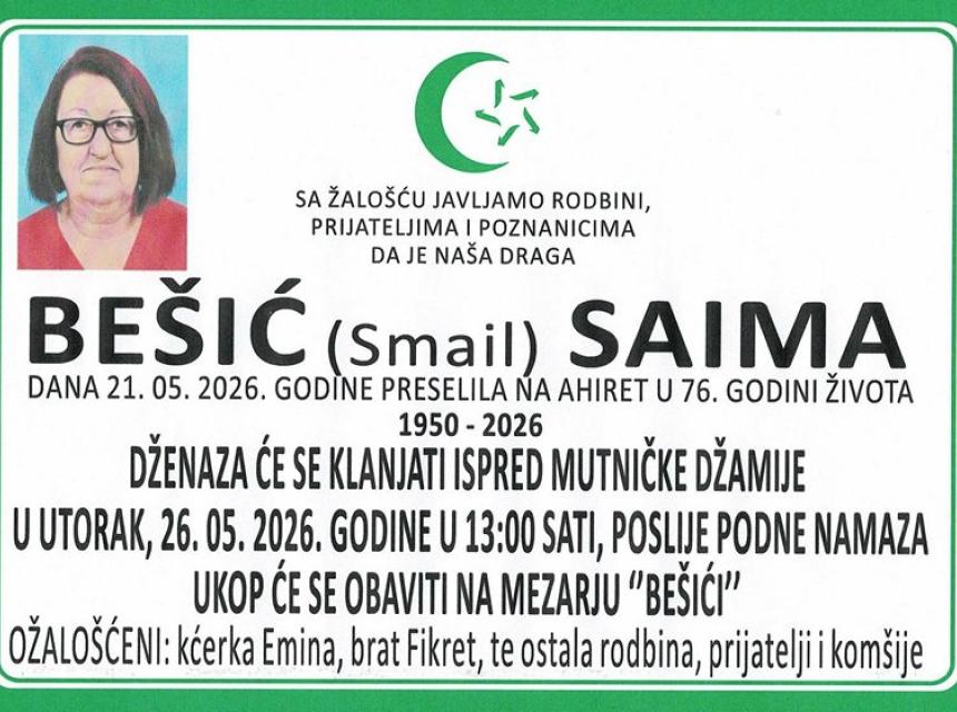 Be&scaron;ić (Smajl) Saima