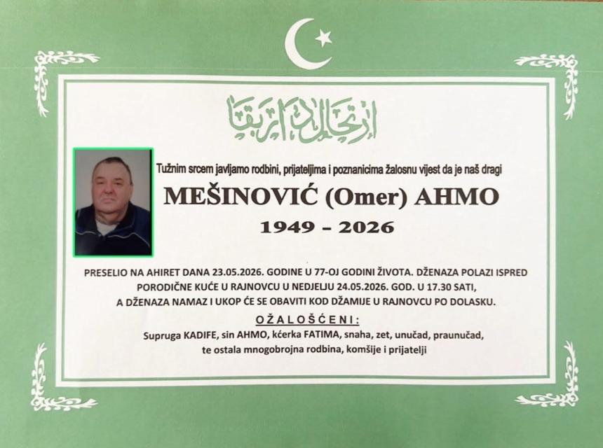 Me&scaron;inović (Omer) Ahmo