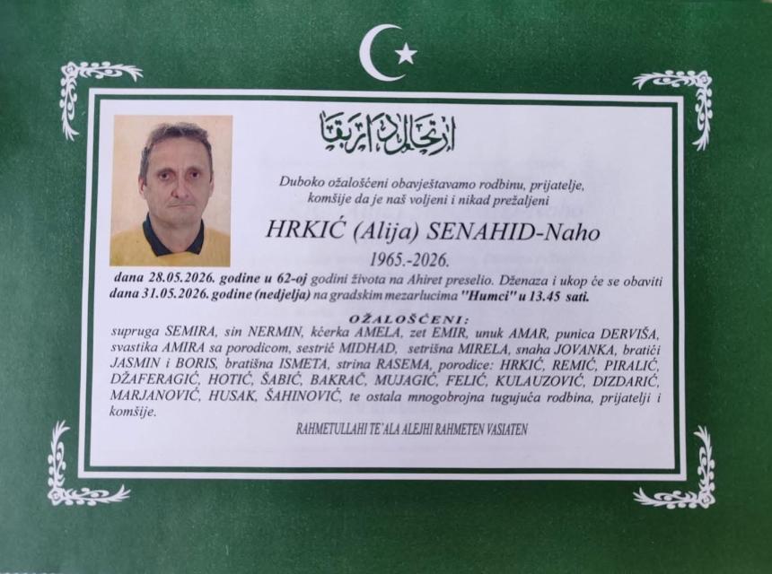 Hrkić (Alija) Senahid &ndash; Naho