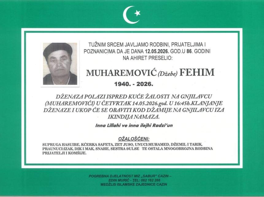 Muharemović (Džebe) Fehim