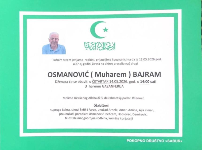 Osmanović (Muharem) Bajram