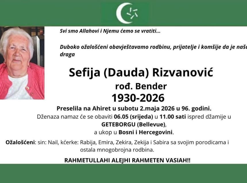 Sefija (Dauda) Rizvanović