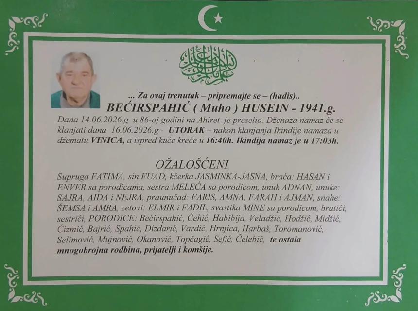 Bećirspahić (Muho) Husein