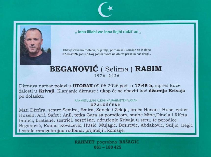 Beganović (Selima) Rasim
