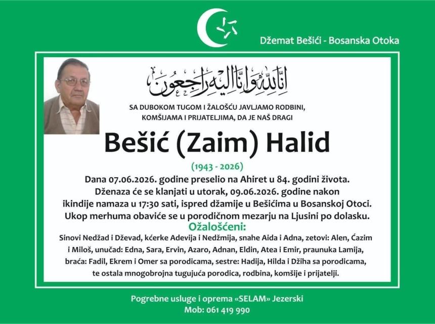 Be&scaron;ić (Zaim) Halid