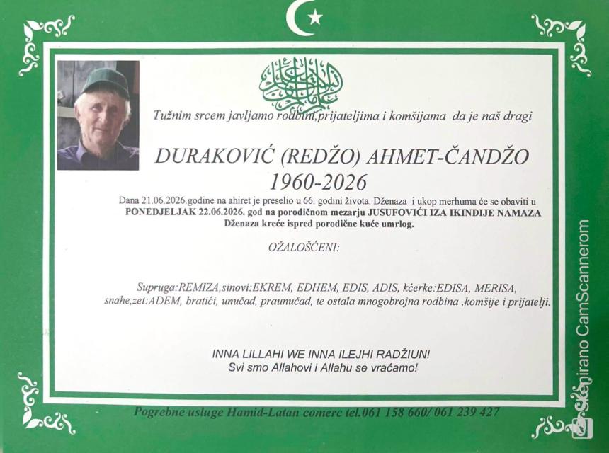 Duraković (Redžo) Ahmet-Čandžo