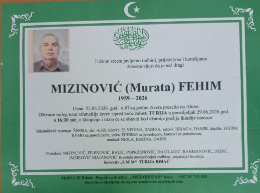 Mizinović (Murata) Fehim
