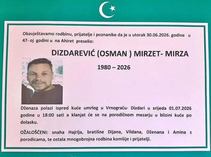 Dizdarević (Osman) Mirzet &ndash; Mirza