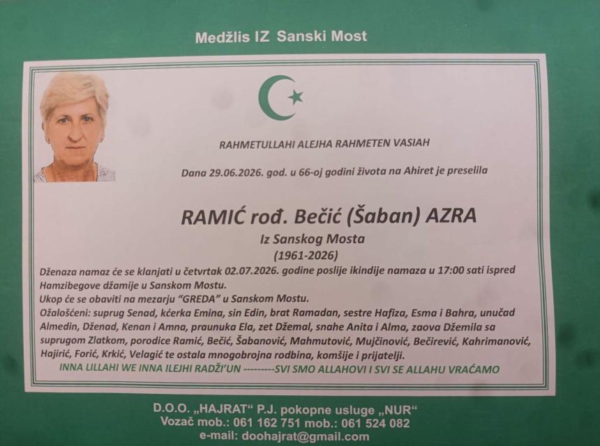 Ramić rođ. Bečić (&Scaron;aban) Azra